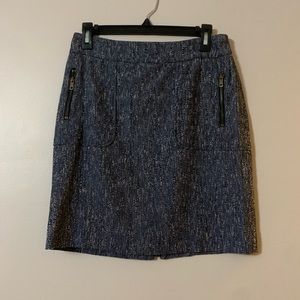 Ann Taylor Speckled Woven Pencil Skirt